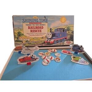 Vintage Shining Time Station Thomas the Tank Engine's Railroad Rescue Board Game